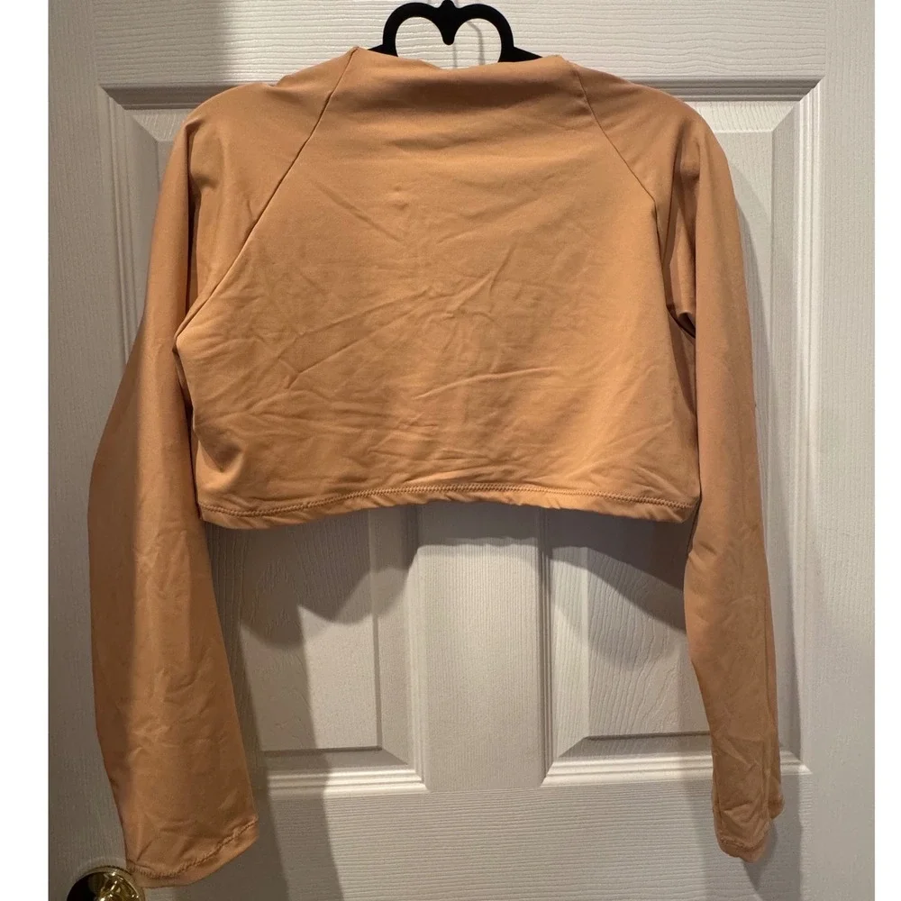 SKIMS Recycled Swim Long Sleeve Underwire Top / Color: Ochre /‎ 2X